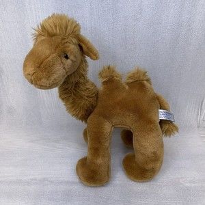 Passport Camel Plush Toys Stuffed Animal Brown  Two Humps Stands 14” Vintage